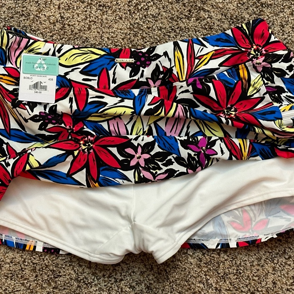 Sunsets Tankini Swimsuit. Size: Top-38D. Bottom-Large NWOT - Picture 3 of 7